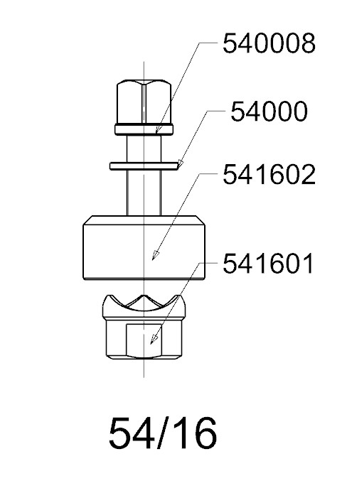 PERFORADOR REDONDO PARA CHAPA  FORZA  SERIE 54